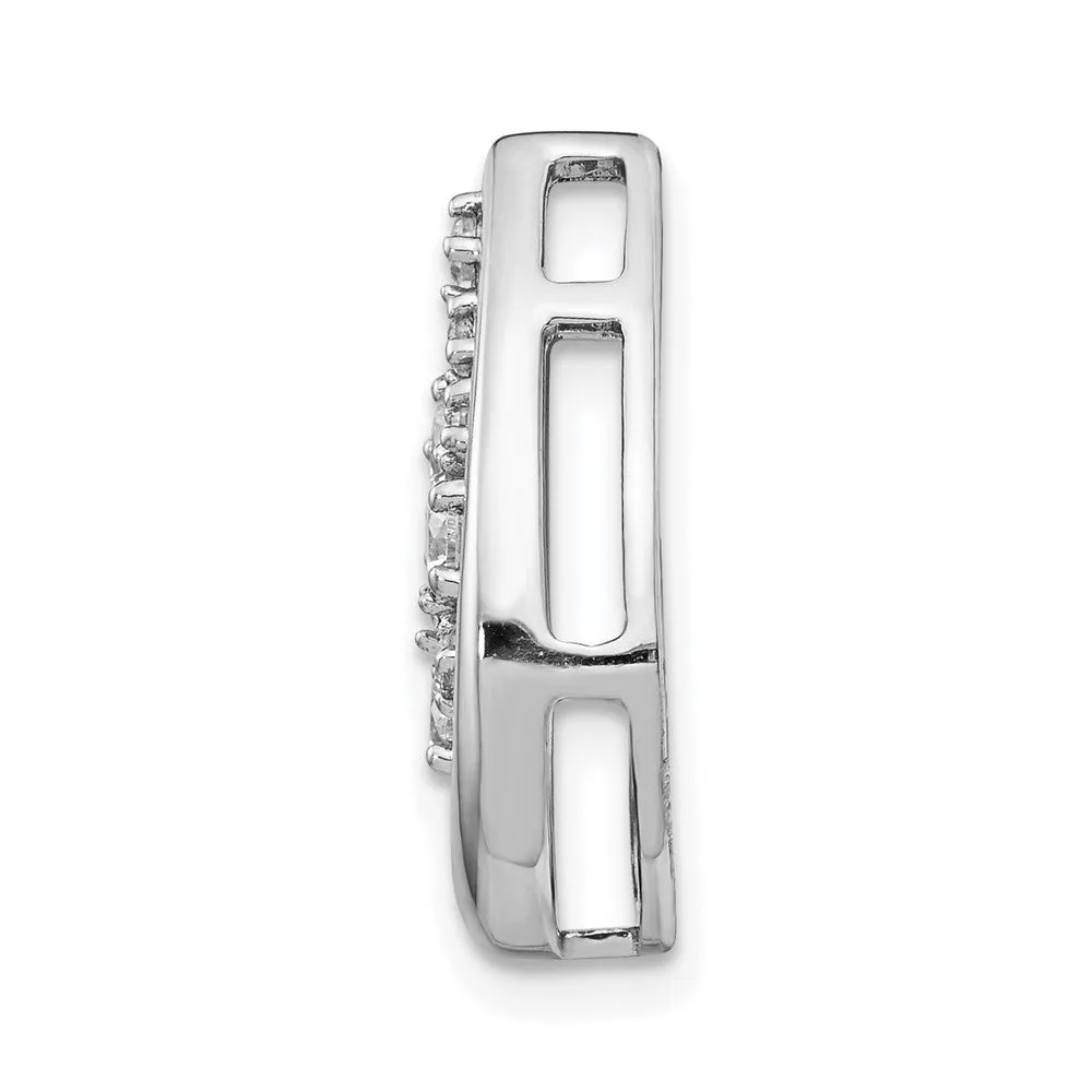 14k White Gold 3/8ct. Diamond Fancy Teardrop Pendant
