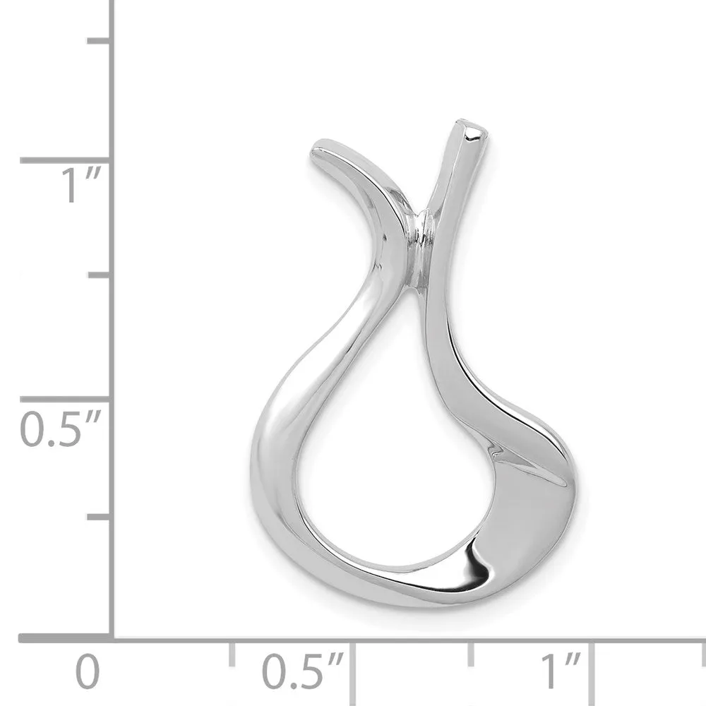 14k White Gold Slide