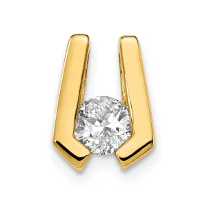 14k Yellow Gold A 4.5mm Diamond Slide