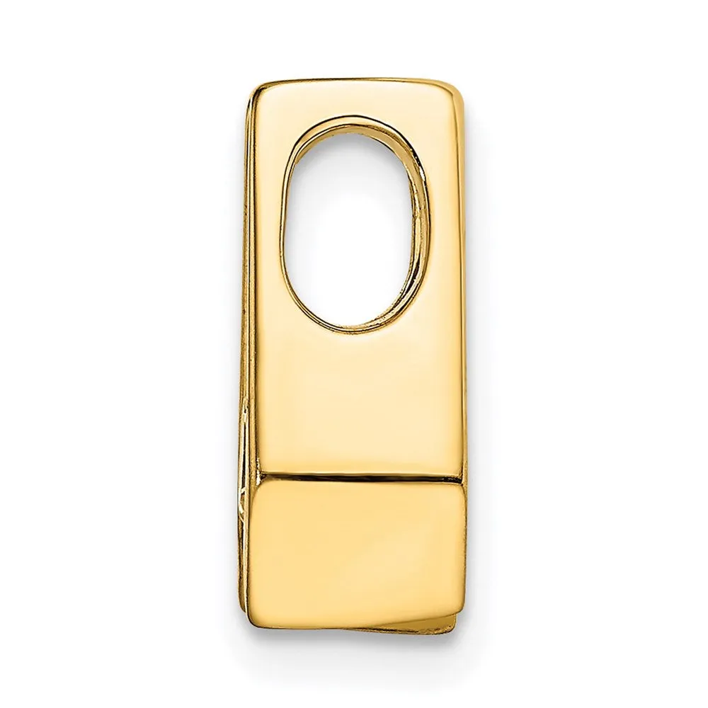 14k Yellow Gold A 4.5mm Diamond Slide