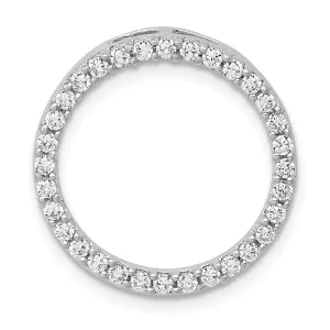 14kw Lab Grown Diamond SI1/SI2, G H I, Circle Pendant