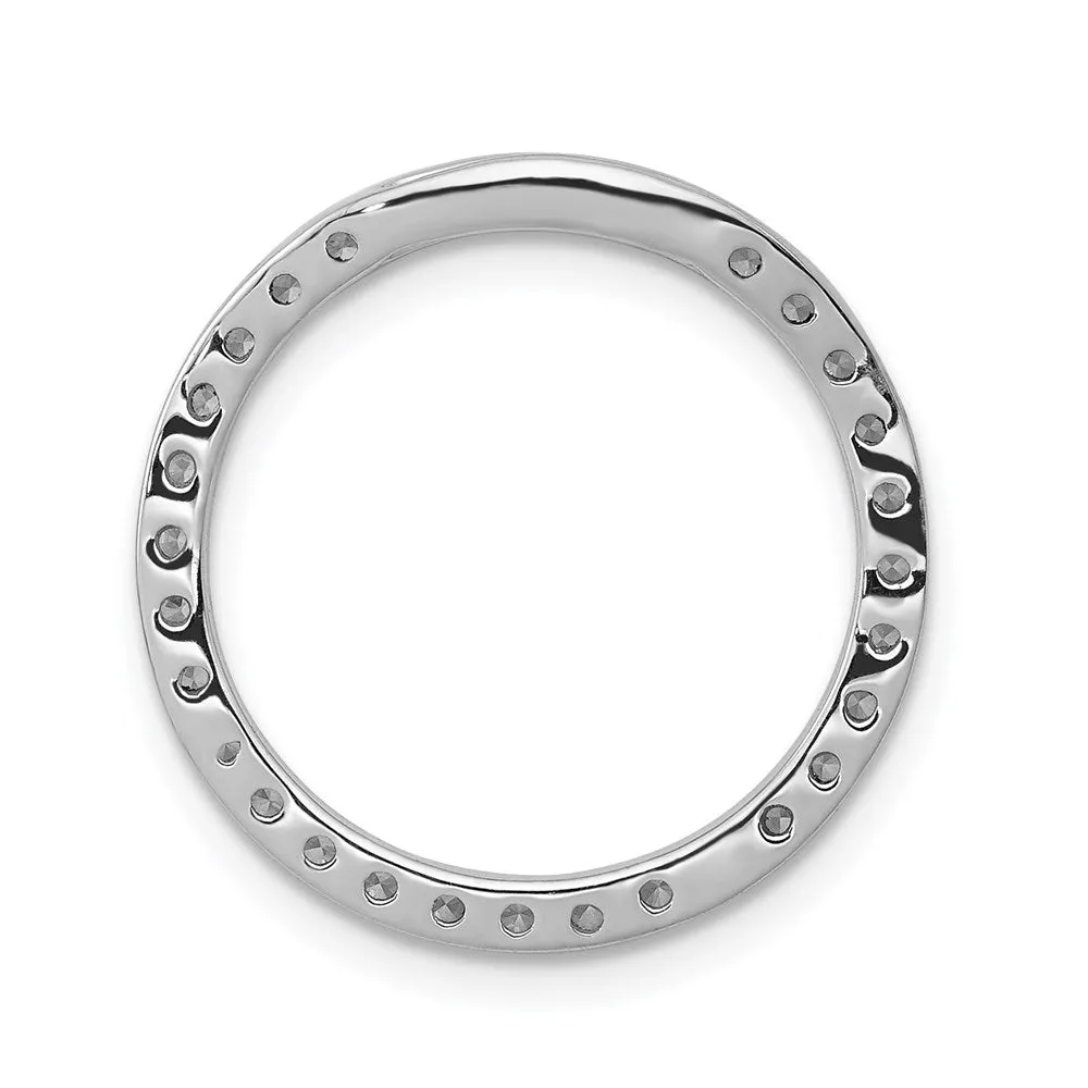 14kw Lab Grown Diamond SI1/SI2, G H I, Circle Pendant