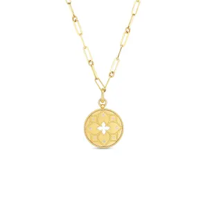 18K Yellow Gold Roberto Coin G/VS1 Venetian Princess Diamond Necklace