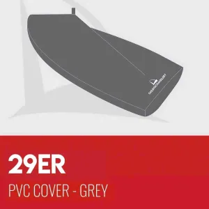 29er Boat Cover - Boom Up - PVC Grey
