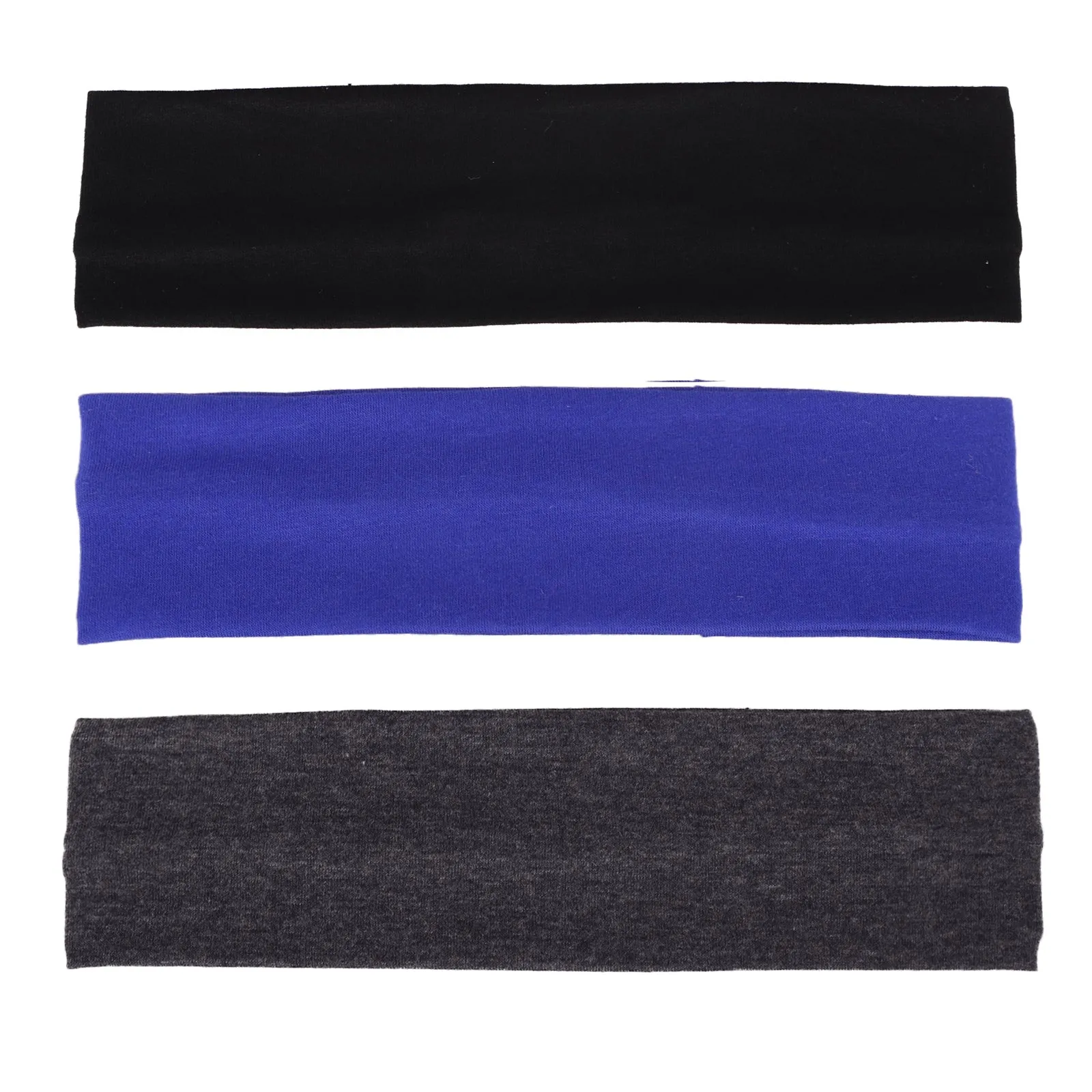 3 Pack Yoga Headbands Stretchy Cotton Head Band Hairwarp Sports Running Exercise Gym
