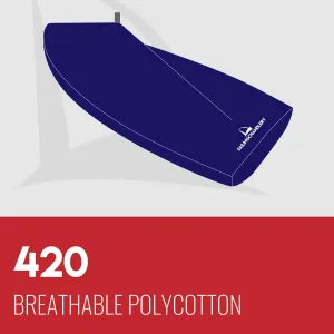 420 Boat Cover - Boom Up - Breathable Polycotton