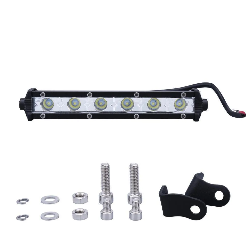 6 inch 24W Single row LED Light Bar Waterproof Offroad Cars