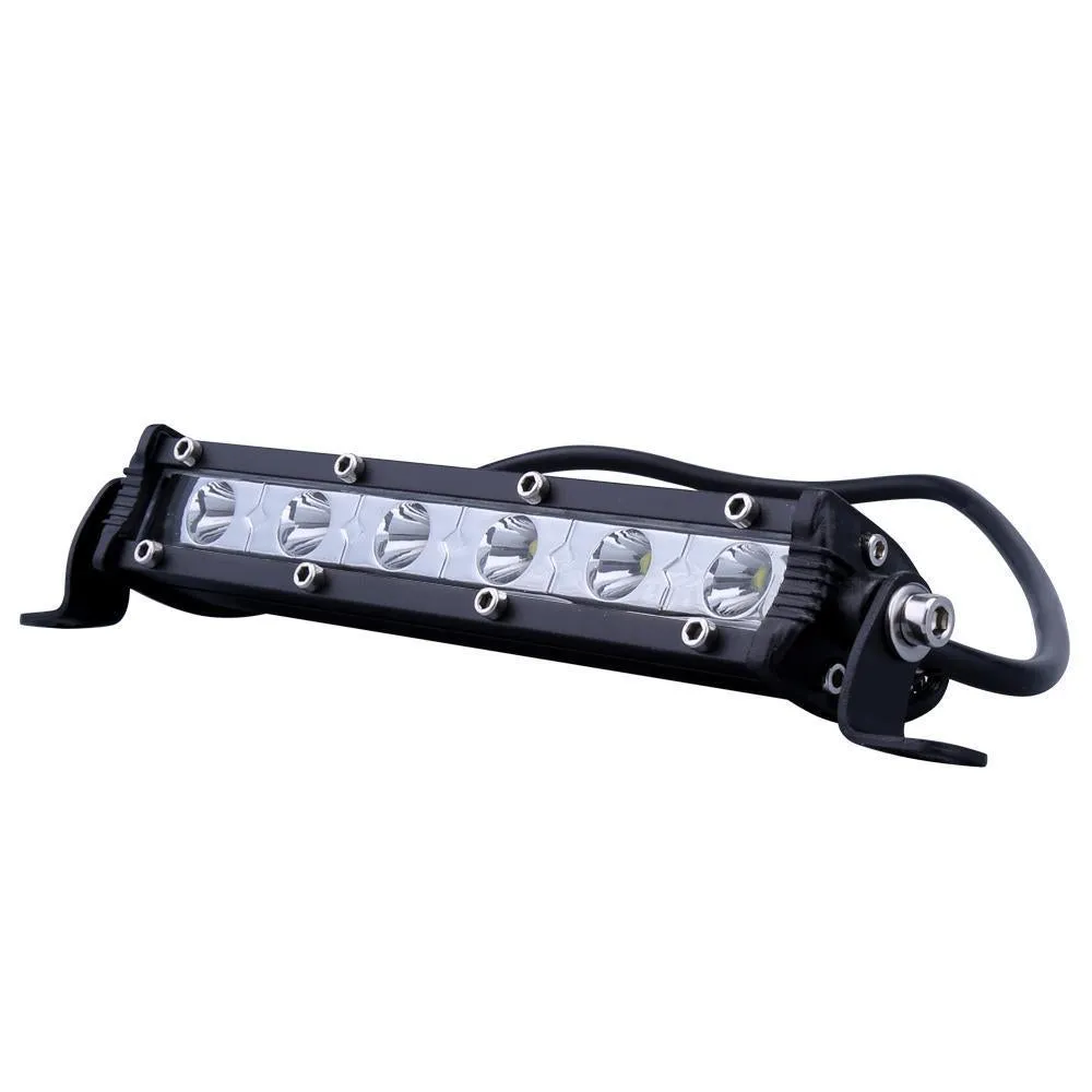 6 inch 24W Single row LED Light Bar Waterproof Offroad Cars