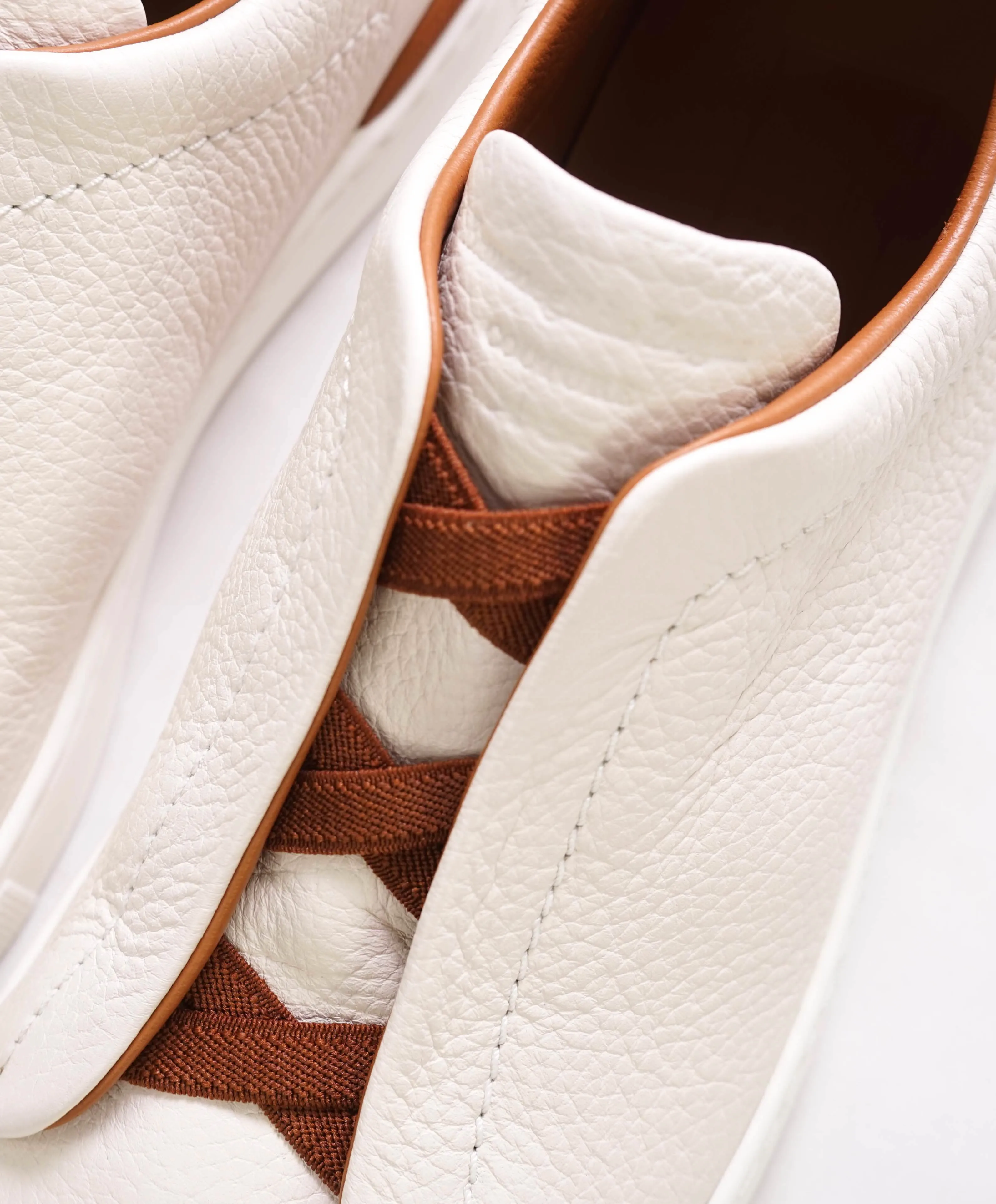 $950 ERMENEGILDO ZEGNA - COUTURE "Triple Stitch" Sneakers - 9 US (42 EU)