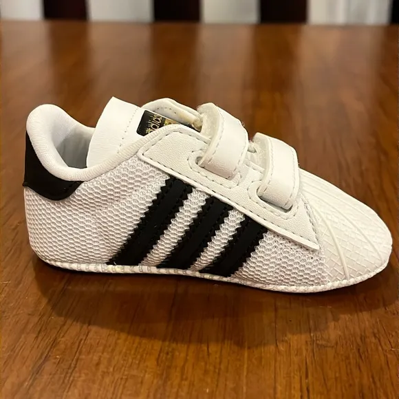 Adidas Superstar Shell Toe Infant Baby Crib Shoes S79916 sneakers Boys Girl Sz 3