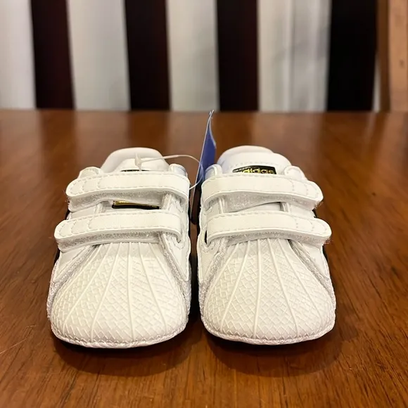 Adidas Superstar Shell Toe Infant Baby Crib Shoes S79916 sneakers Boys Girl Sz 3