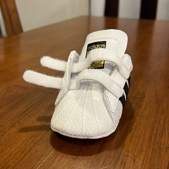 Adidas Superstar Shell Toe Infant Baby Crib Shoes S79916 sneakers Boys Girl Sz 3