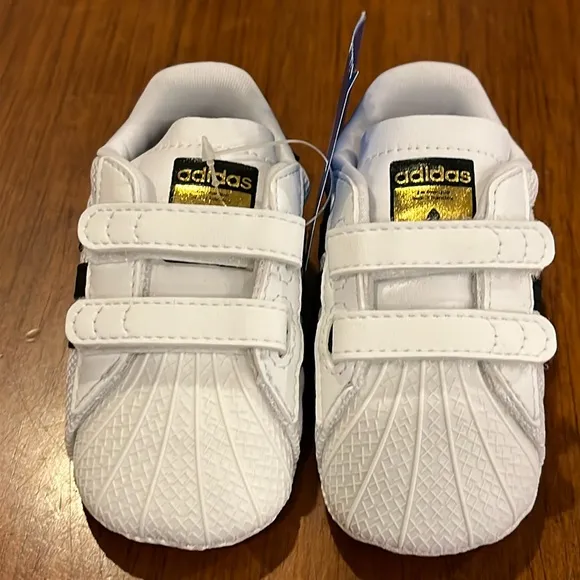 Adidas Superstar Shell Toe Infant Baby Crib Shoes S79916 sneakers Boys Girl Sz 3