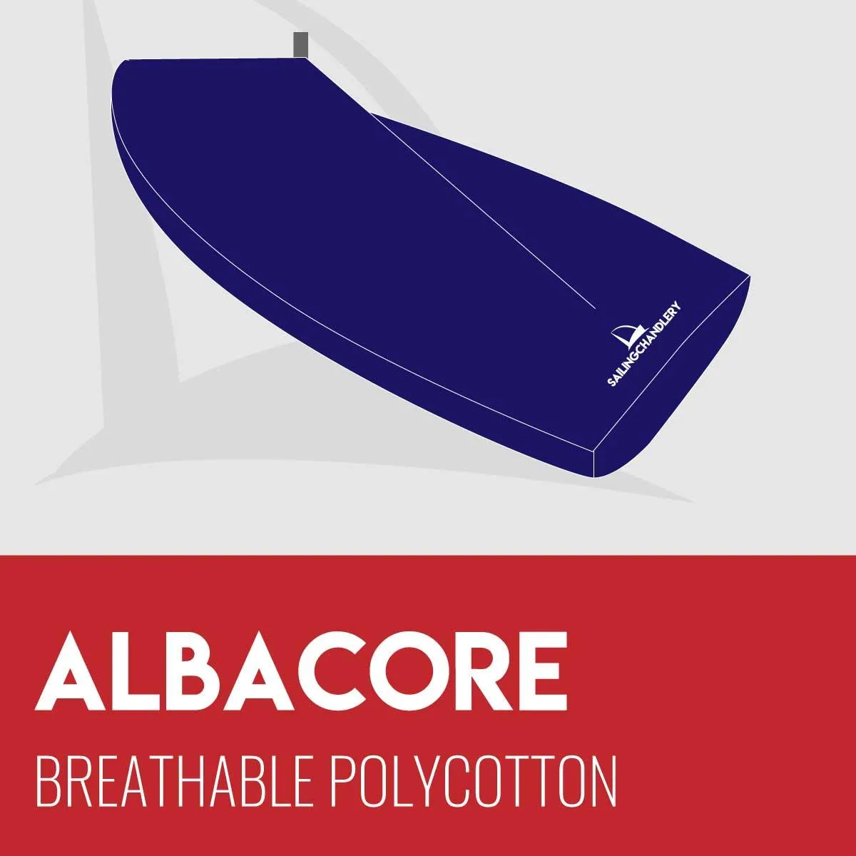 Albacore Boat Cover - Boom Up - Breathable Polycotton