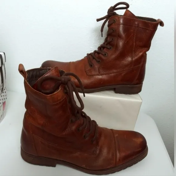 Aldo Graegleah Men's Boots Shoes Leather Size 10 Brown