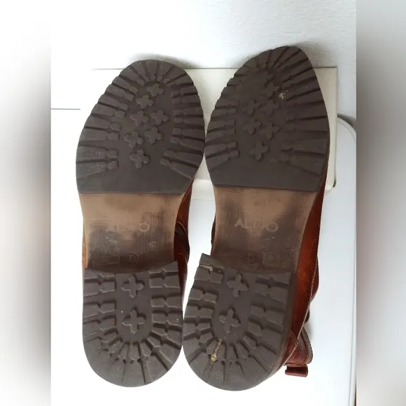 Aldo Graegleah Men's Boots Shoes Leather Size 10 Brown