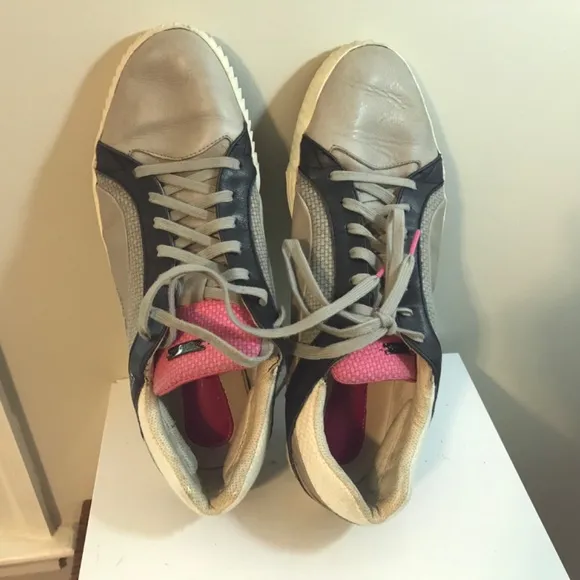 Alexander McQueen/Puma leather sneakers
