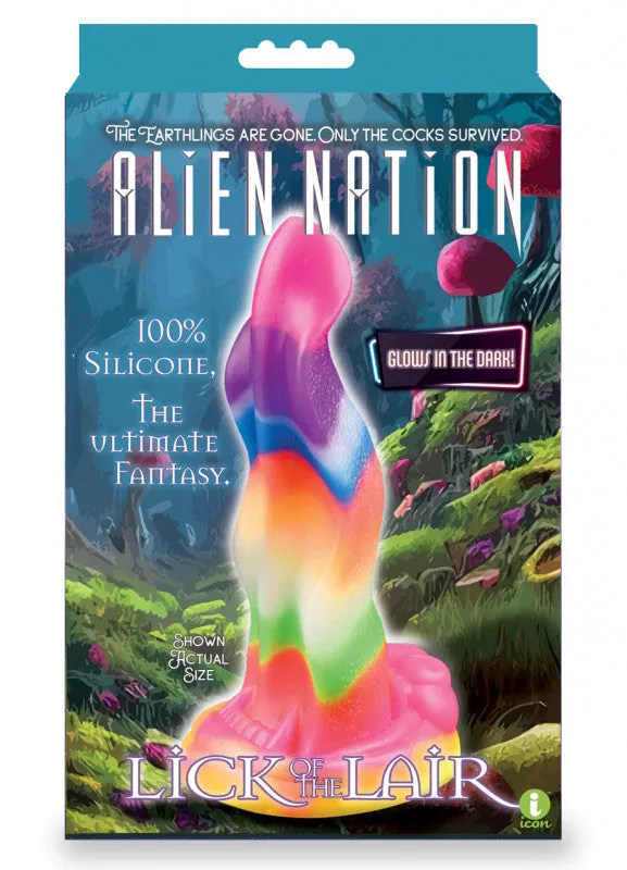 Alien Nation Lick of the Lair Silicone Glow in the Dark Creature  - Multicolor