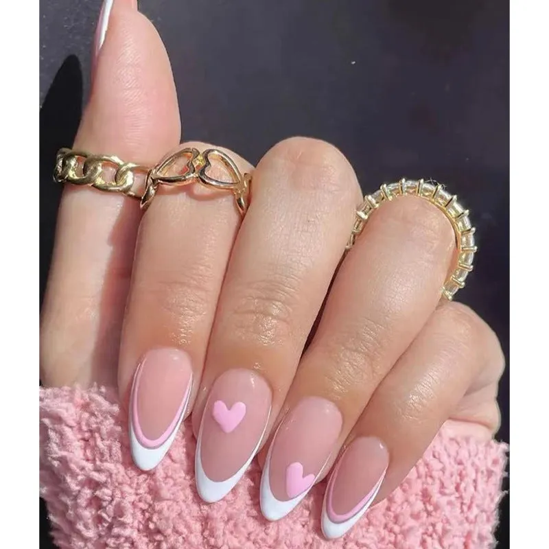 Almond Pink Love french