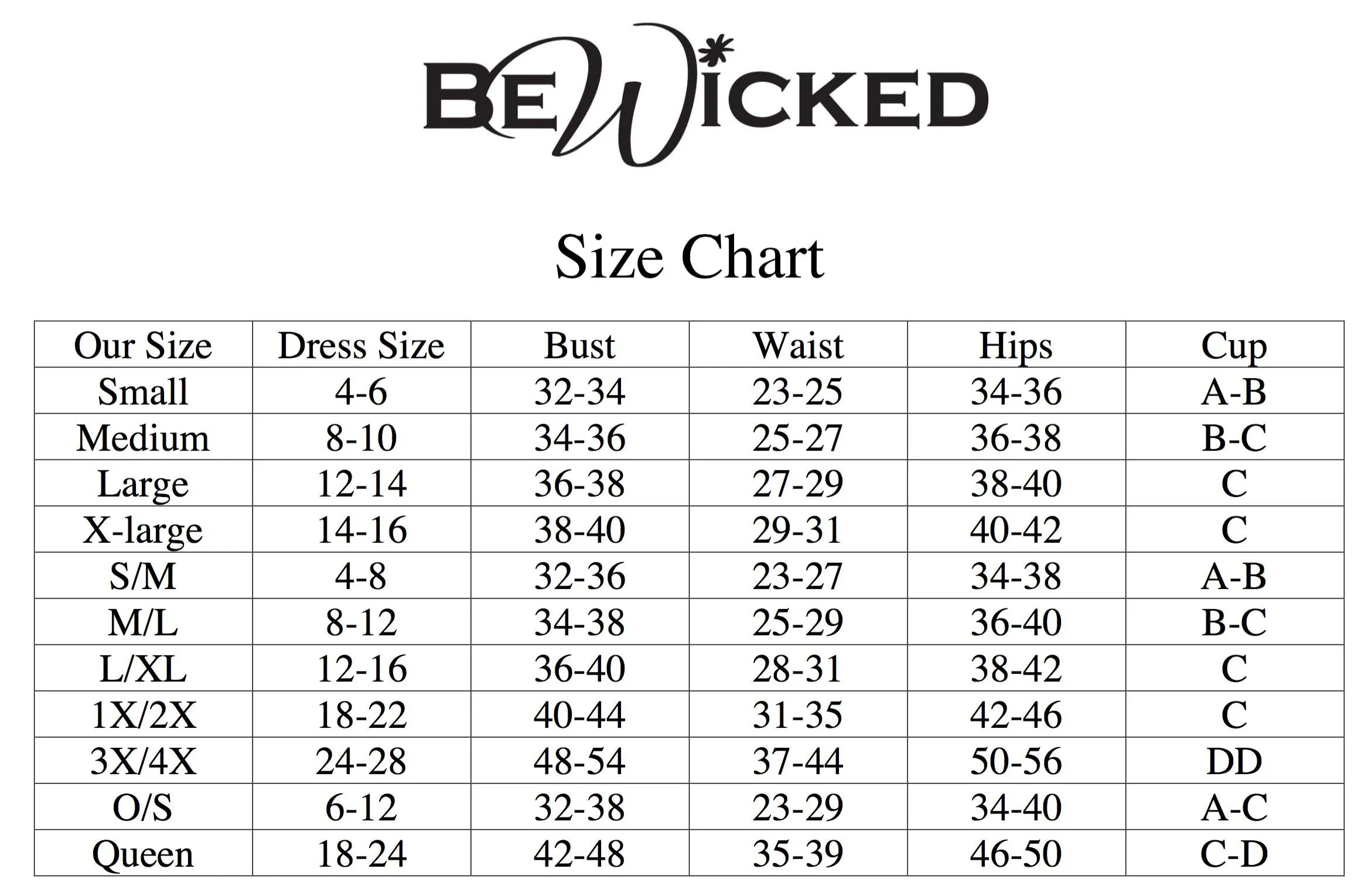 Be Wicked - Amora - Robe - Zwart