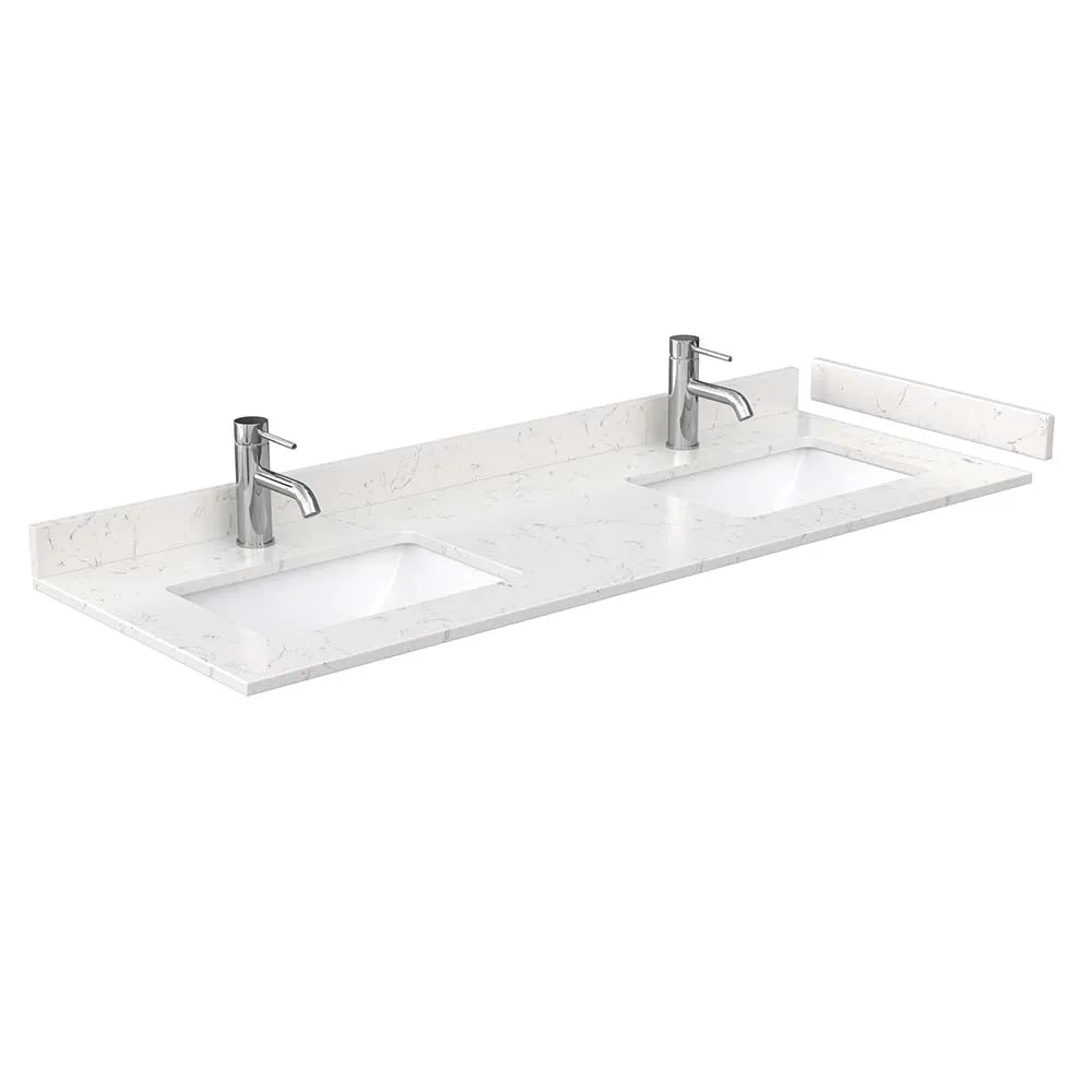 Beckett 60 Inch Double Bathroom Vanity in White