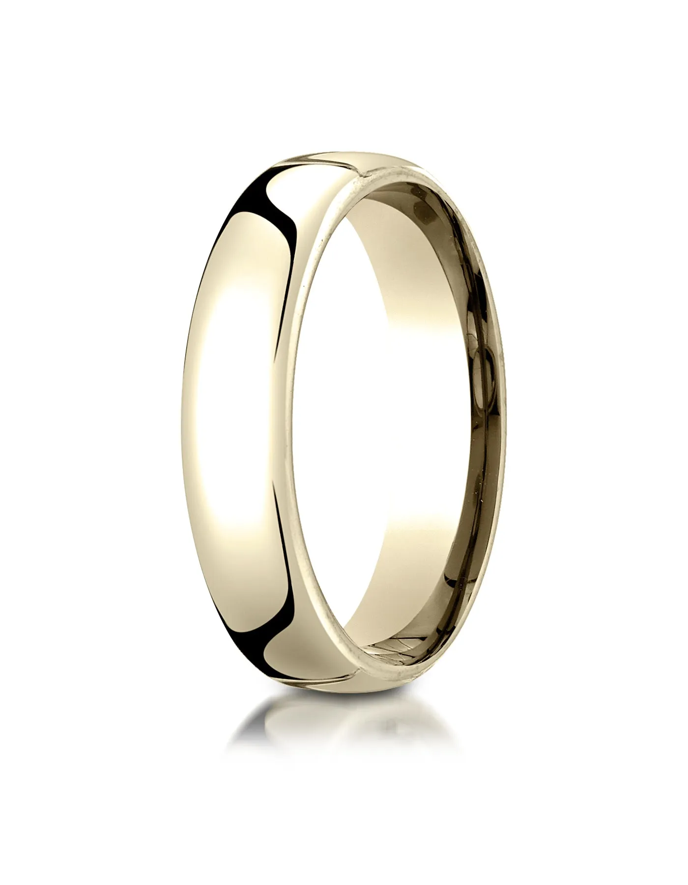 Benchmark 10K Yellow Gold 5.5mm European Comfort-Fit Wedding Band Ring (Sizes 4 - 14 )