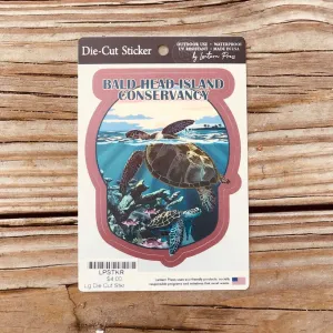 BHIC Sunset Sea Turtles Sticker