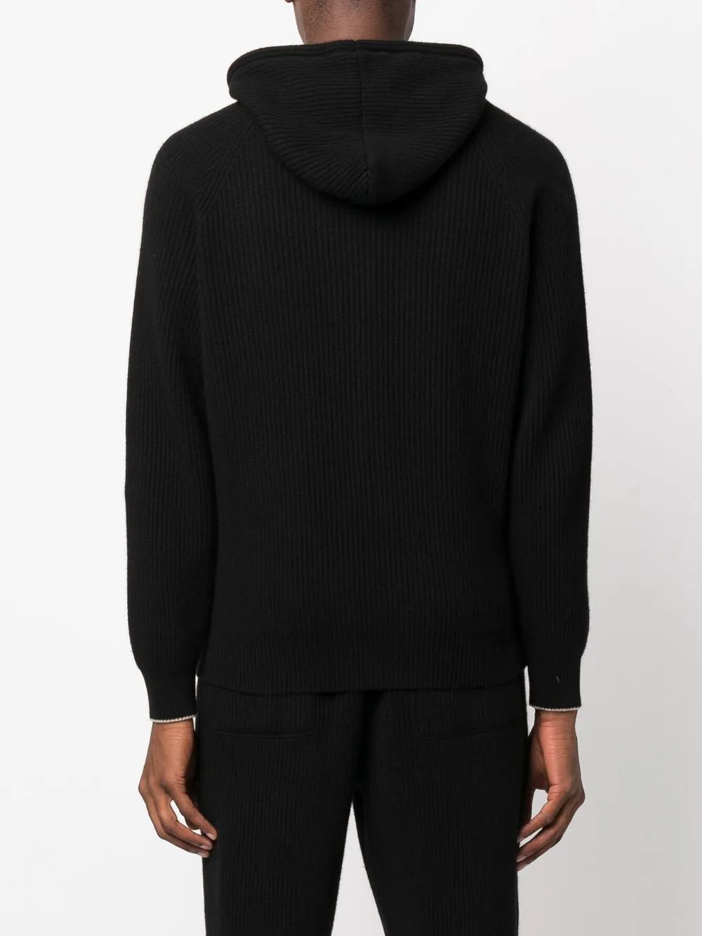 Brunello Cucinelli zipped ribbed cashmere hoodie
