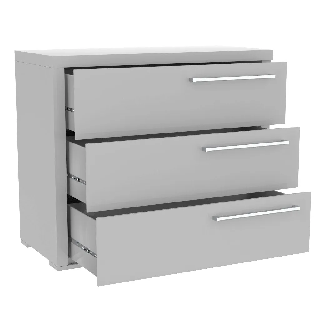 Bureay 3 drawer - Alpine - Gray blade