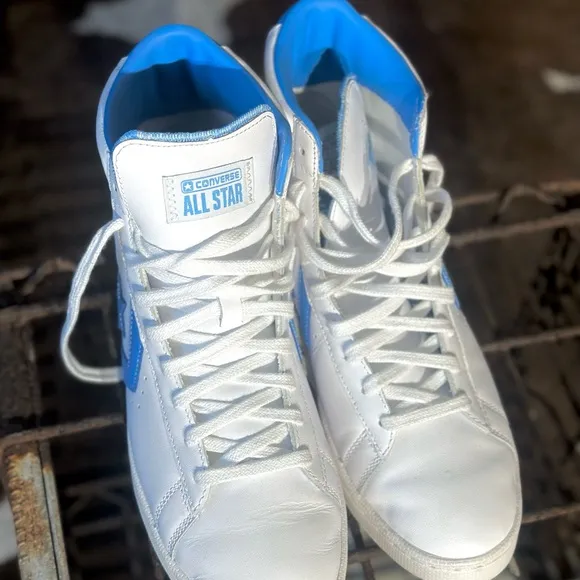 Converse Pro Leather Hi Blue Shoes