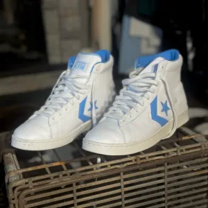 Converse Pro Leather Hi Blue Shoes