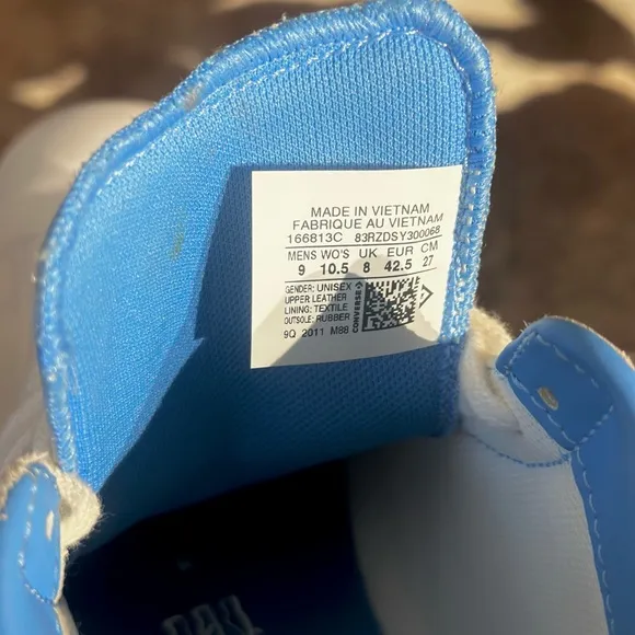 Converse Pro Leather Hi Blue Shoes