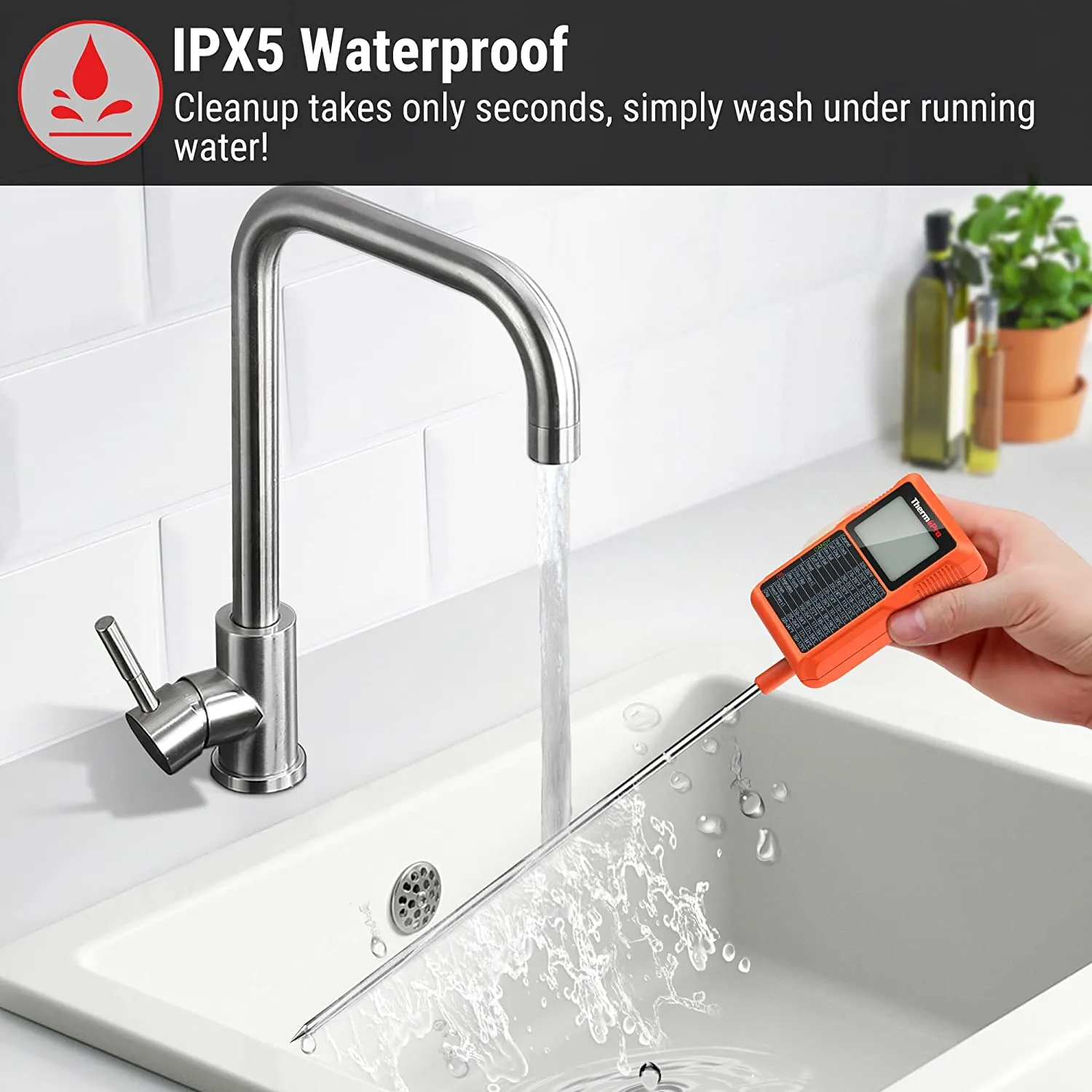 Cooking Thermometer ThermoPro TP510 Waterproof Digital Candy Oil Thermometer