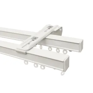 CS Hand Draw Double Curtain Track Set