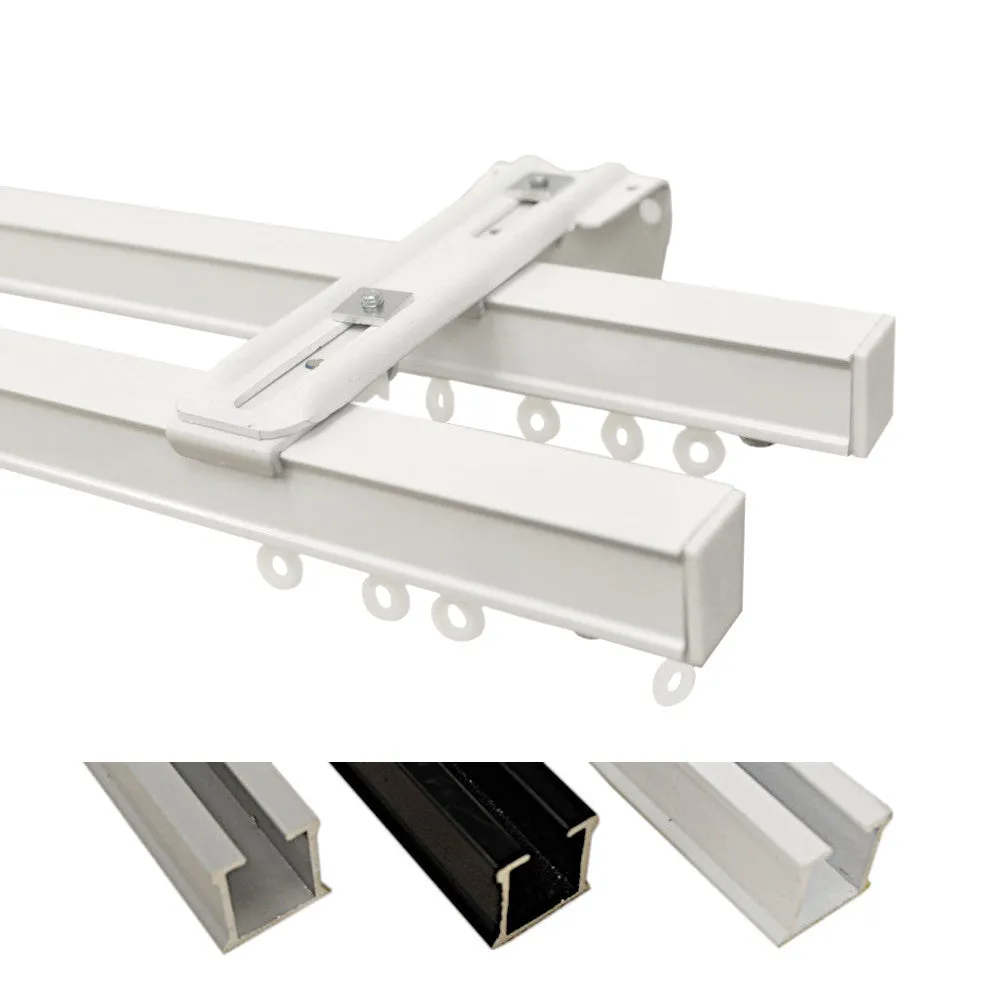 CS Hand Draw Double Curtain Track Set