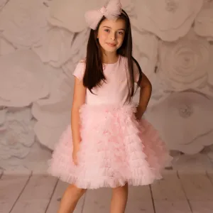 Daga - Ceremony & Elegant Ruffle Dress - Pink