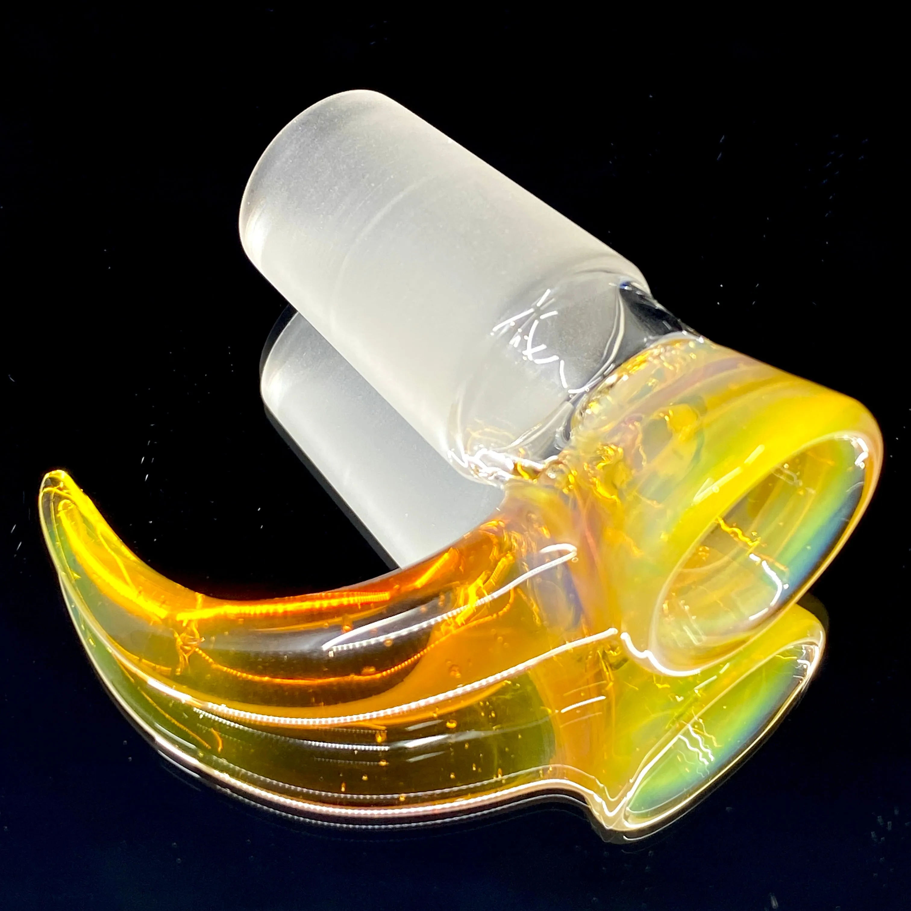 DC Glass Arts Horn Handle 18mm 4-Hole Slide