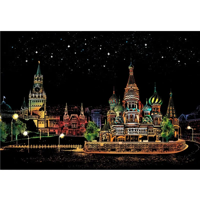 DIY Elegant Scratch Art Painting