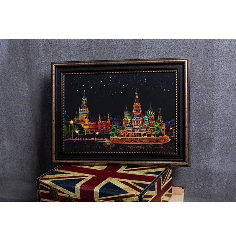 DIY Elegant Scratch Art Painting