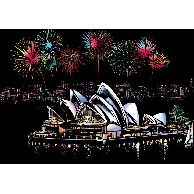 DIY Elegant Scratch Art Painting