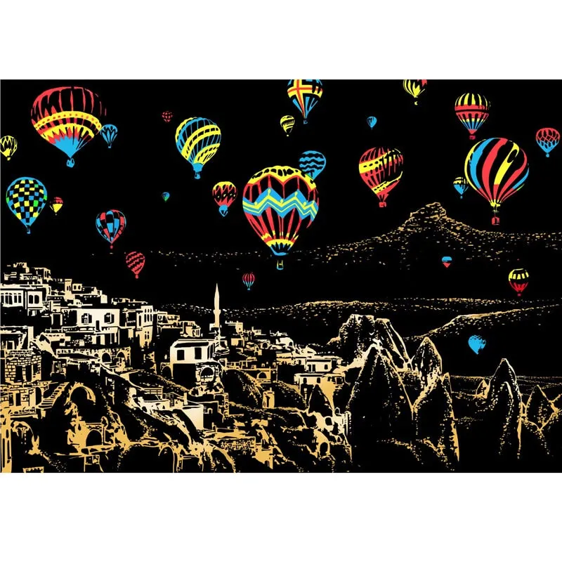 DIY Elegant Scratch Art Painting