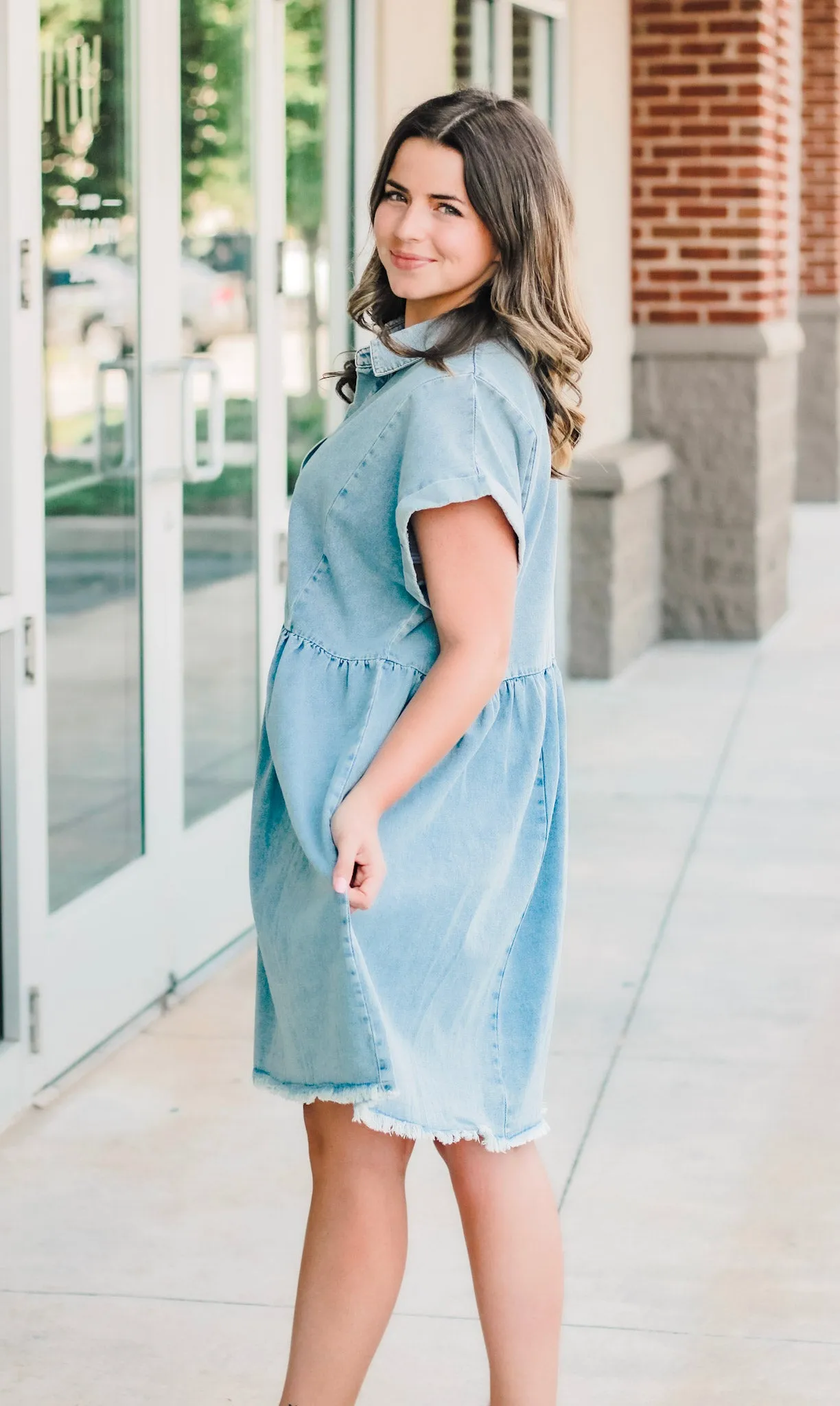 Don't Stop Denim Dress