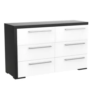 double dresser drawer 6 - Alpine - Java and white