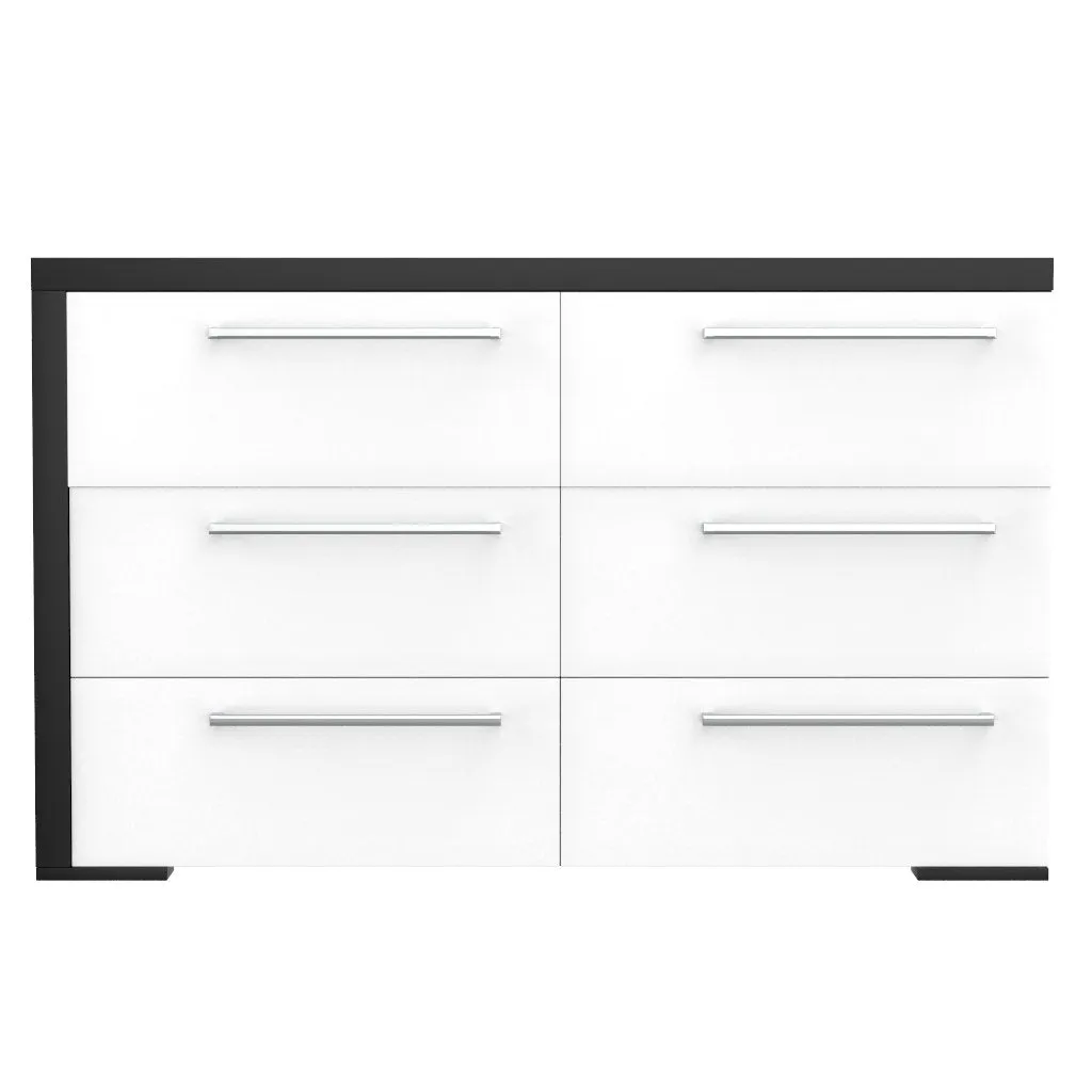 double dresser drawer 6 - Alpine - Java and white