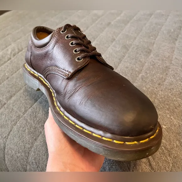 DR MARTENS 11849 Classic Oxford Oiled Brown Leather Low Shoes M 10 W 11