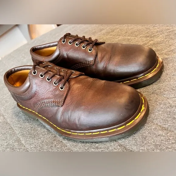 DR MARTENS 11849 Classic Oxford Oiled Brown Leather Low Shoes M 10 W 11