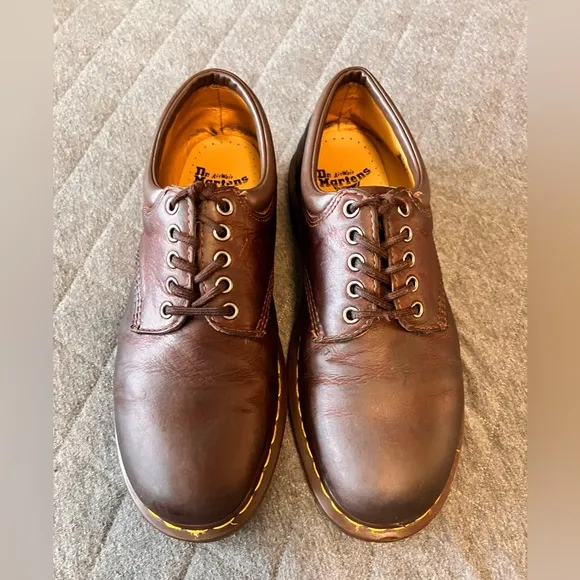 DR MARTENS 11849 Classic Oxford Oiled Brown Leather Low Shoes M 10 W 11