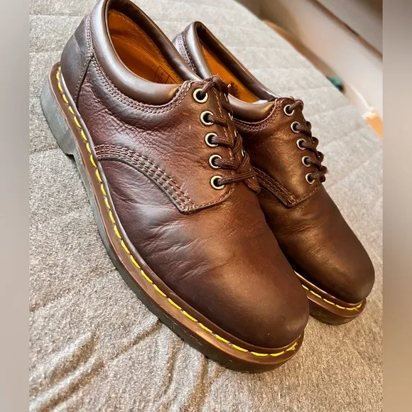 DR MARTENS 11849 Classic Oxford Oiled Brown Leather Low Shoes M 10 W 11