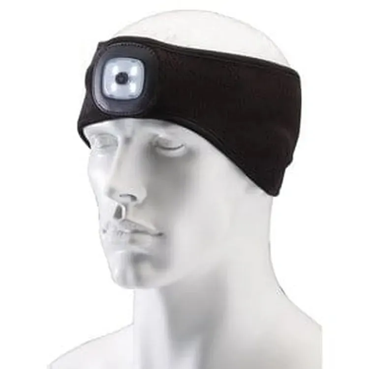 Draper Headband With Usb Rechargeable Led Torch, 1W, Black, One Size Dr-95172