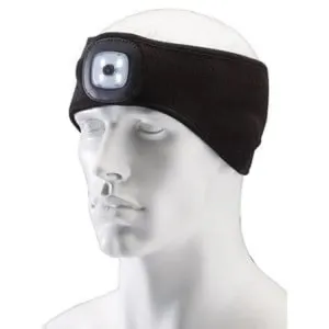 Draper Headband With Usb Rechargeable Led Torch, 1W, Black, One Size Dr-95172